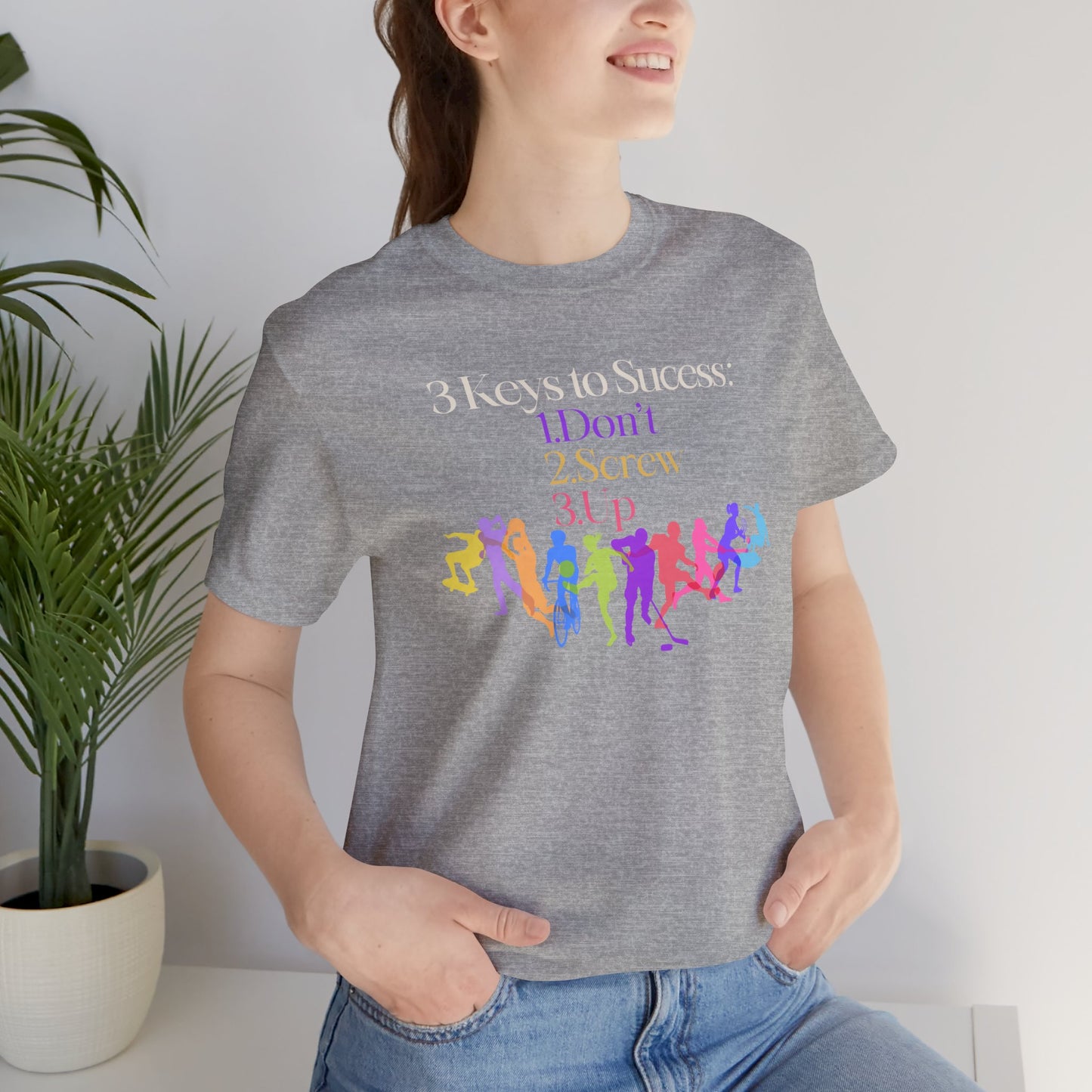 3 Keys to Success Tee – Funny Motivation Graphic Shirt