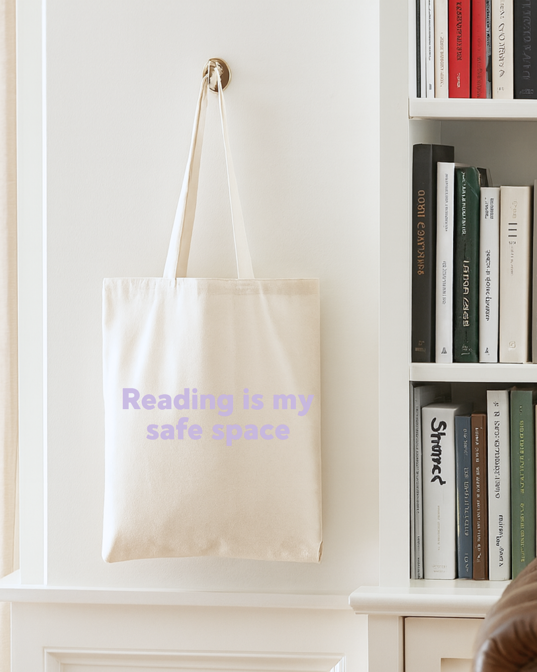 Reading Is My Safe Space Tote