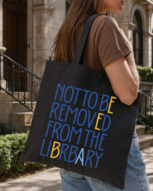 Canvas Book Lover Tote Bag