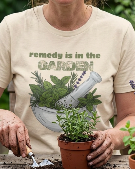 Remedy Is in the Garden Mortar & Pestle