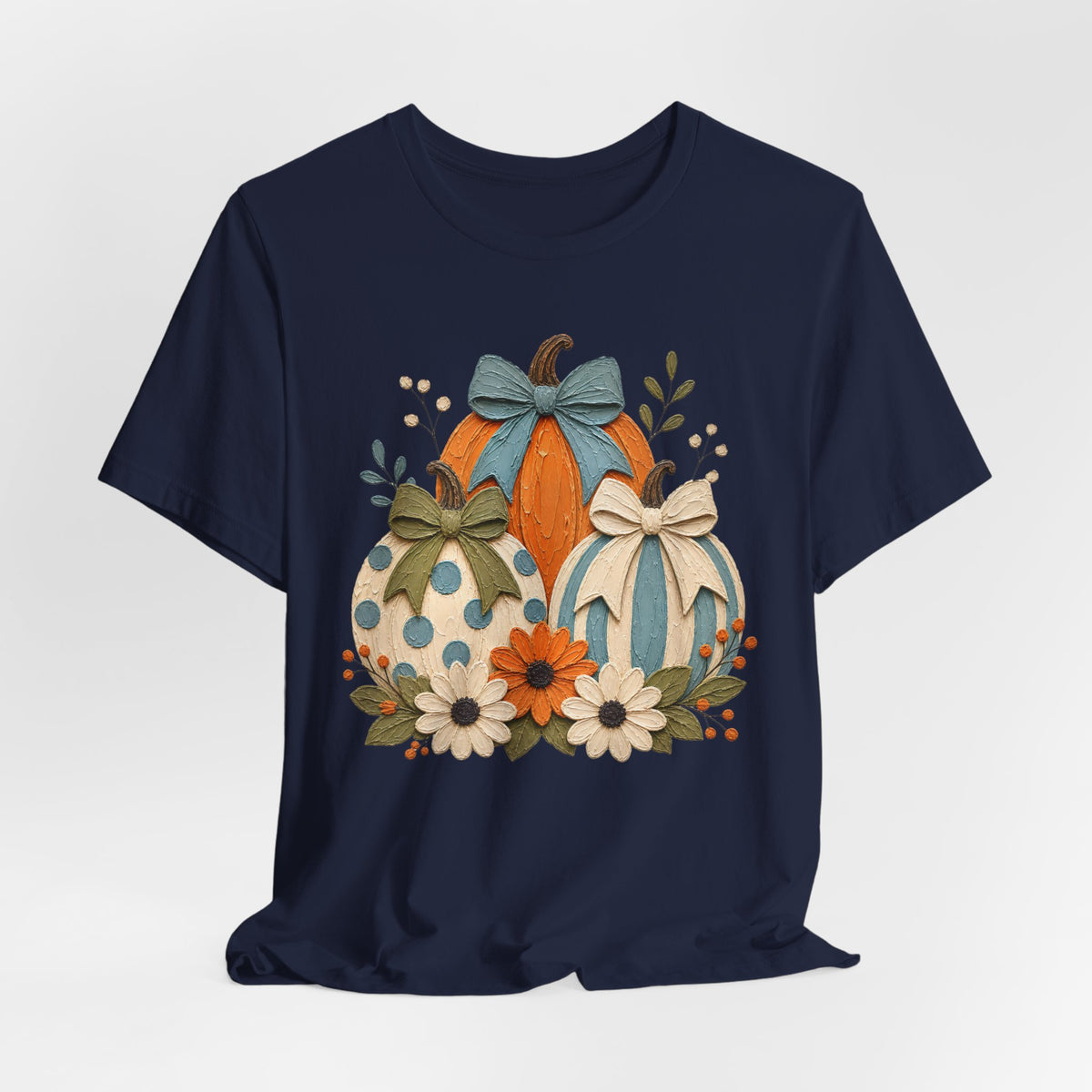 Autumn Pumpkins & Bows Tee
