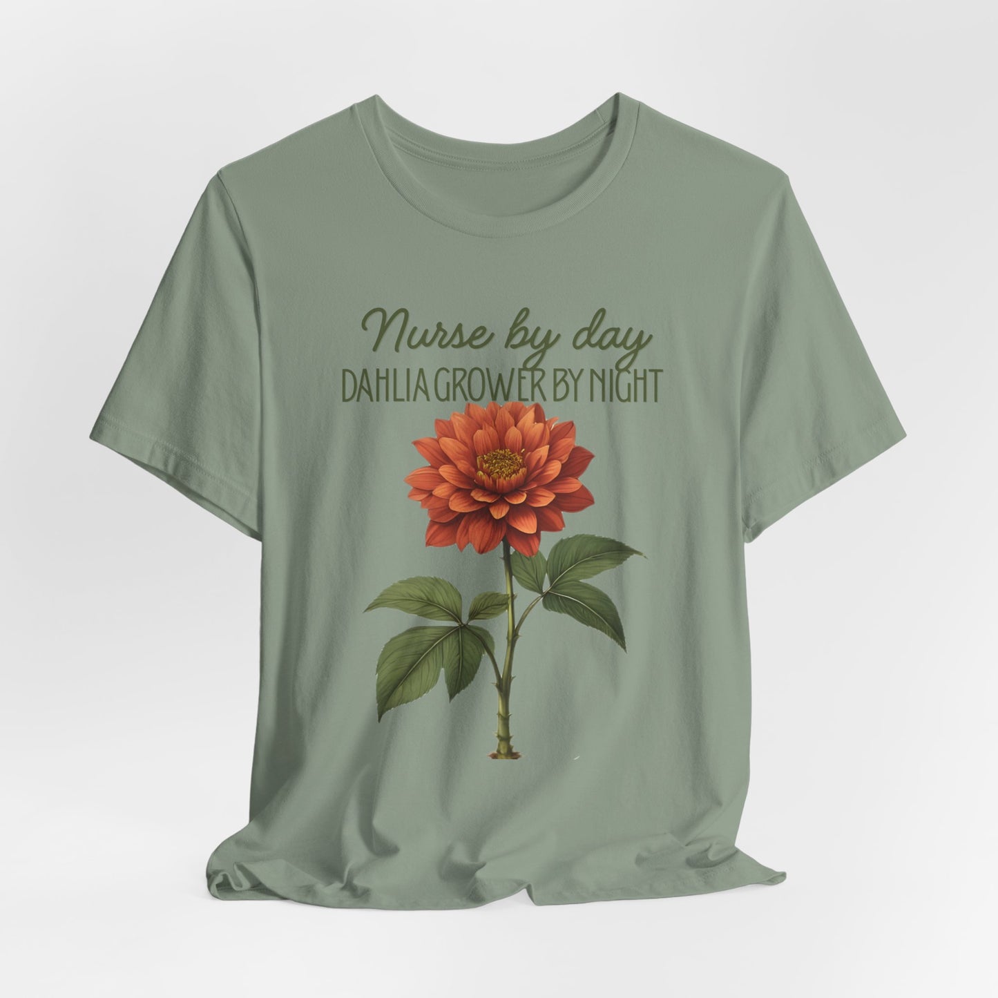 Dahlia Grower Tee — Vintage Botanical Flower Shirt