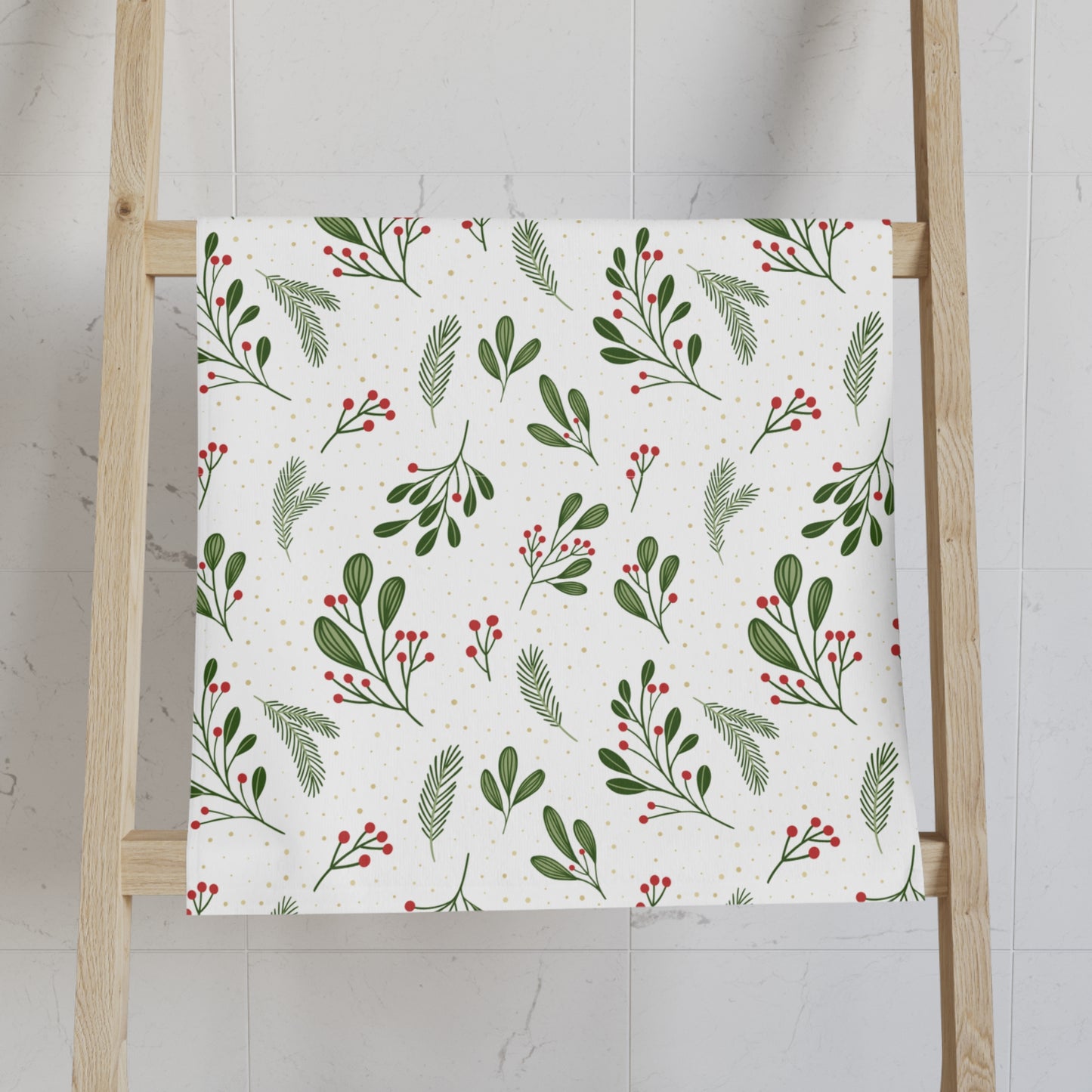 Festive Mistletoe Kitchen Towel
