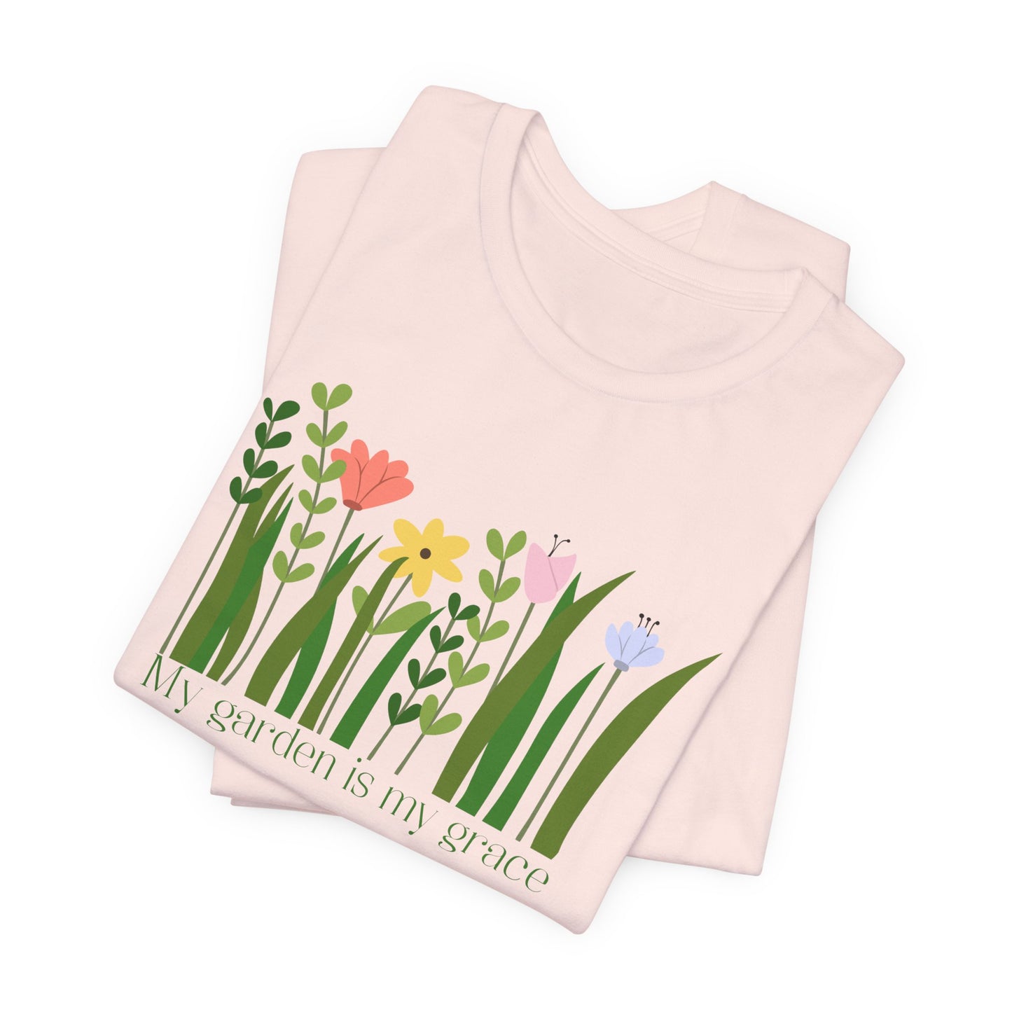 Floral Garden — My Garden Is My Grace Tee