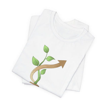 Nothing Grows in a Straight Line – Gardener's Unisex Tee