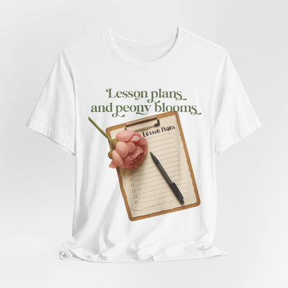 Lesson Plans & Peony Blooms Teacher Tee