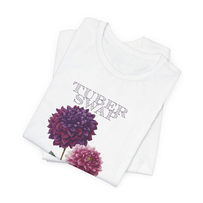 Floral Dahlia Tuber Swap — Vintage Botanical Graphic T-Shirt