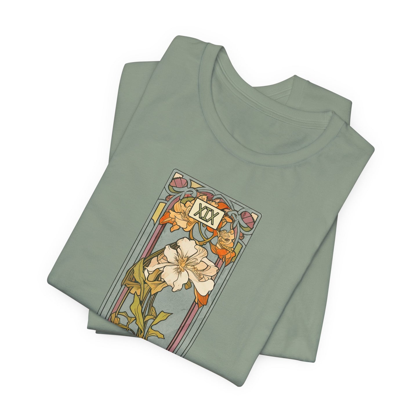 Art Nouveau Floral Tee — Iris Design