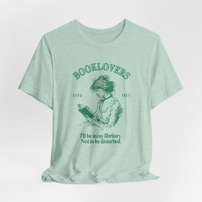 Book Lovers “I’ll Be in My Library” Graphic T-Shirt