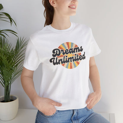 Dreams Unlimited Tee — Retro Sunrise Graphic T‑Shirt