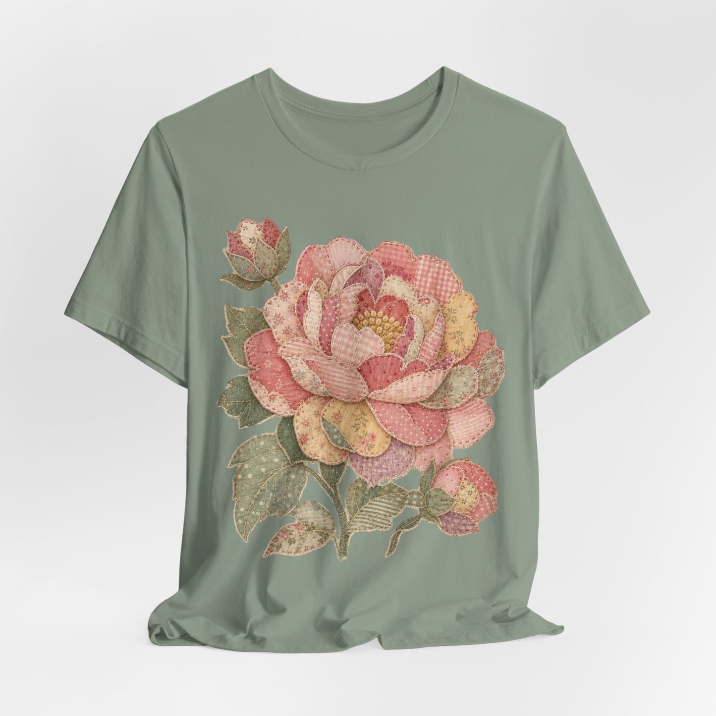 Patchwork Style Peony