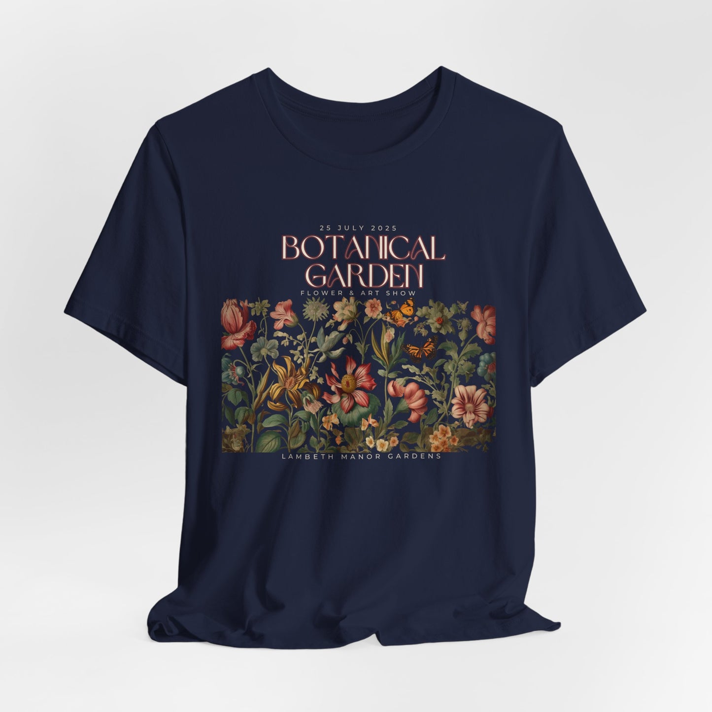 Botanical Garden Floral Tee — Vintage Flower Garden T-Shirt