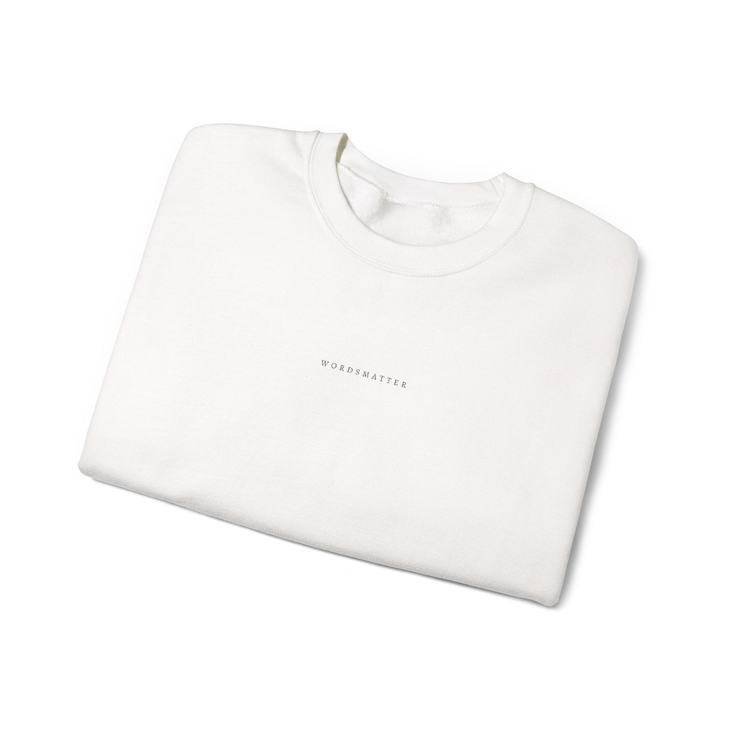 Words Matter Embroidered Sweatshirt