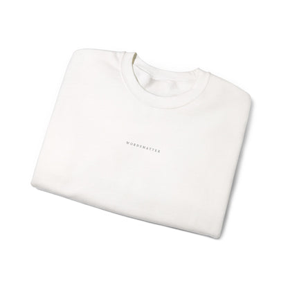 Words Matter Embroidered Sweatshirt