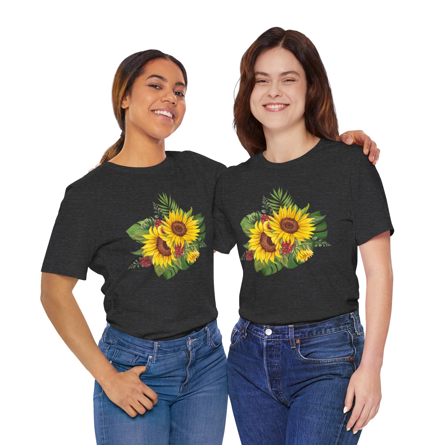 Sunflower Bouquet Tee – Floral Summer Graphic T-Shirt