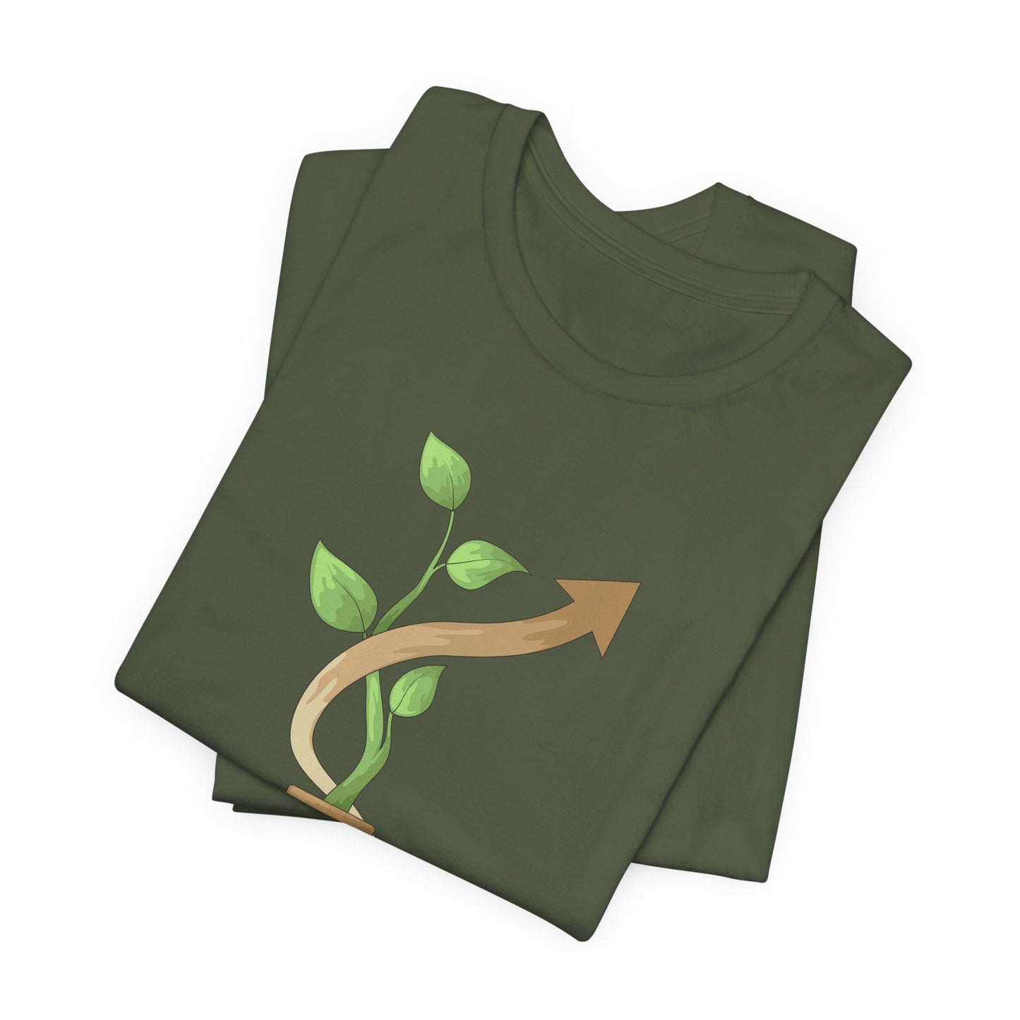 Nothing Grows in a Straight Line – Gardener's Unisex Tee