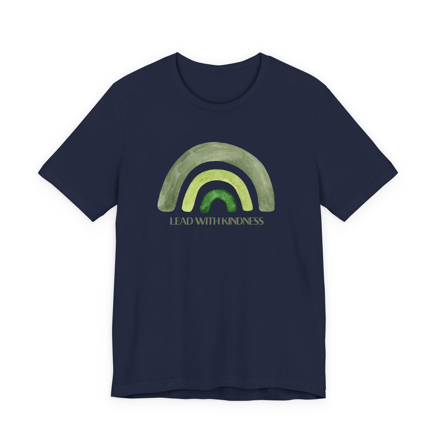 Lead With Kindness – Minimal Rainbow Graphic T-Shirt
