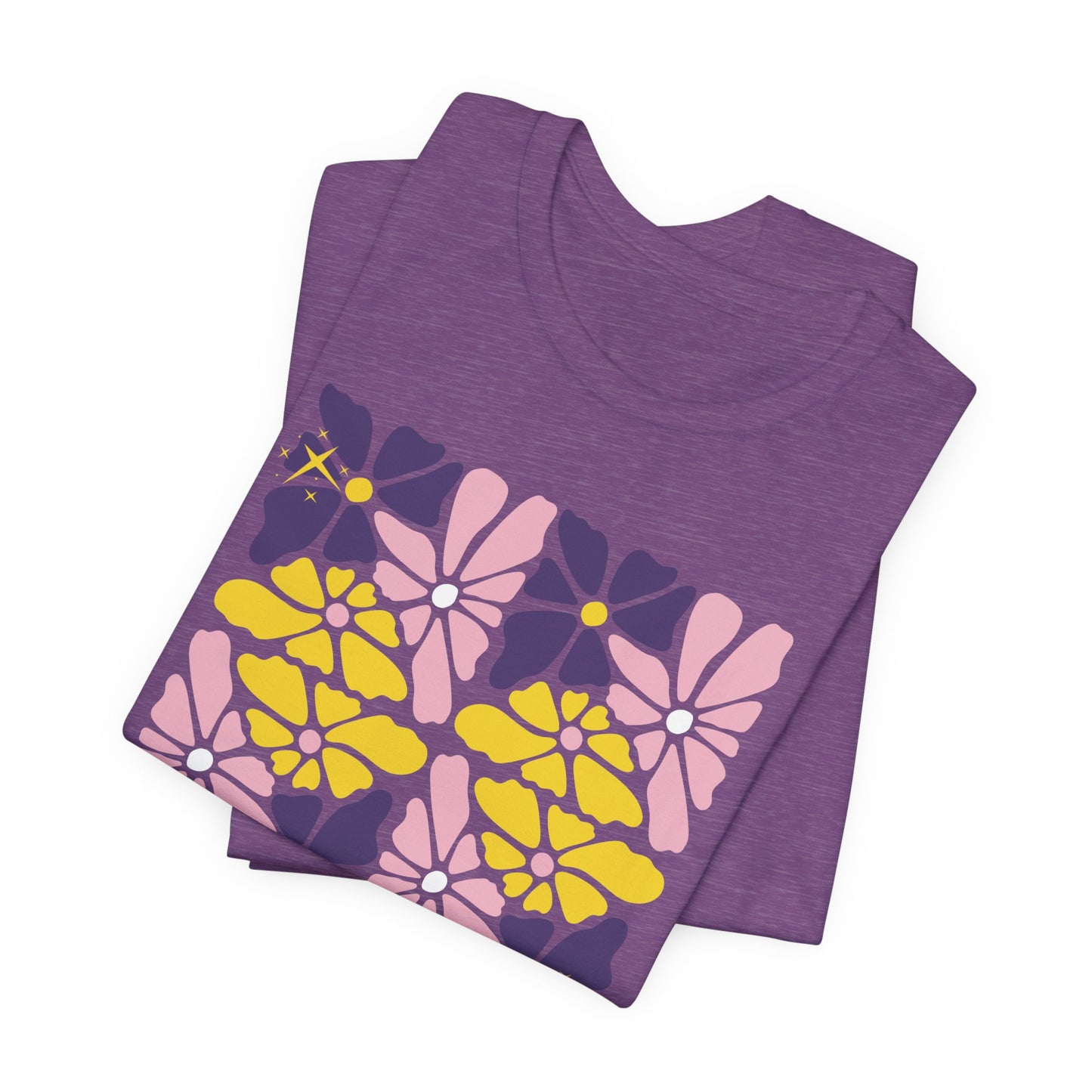 Retro Pastel Floral Shirt for Plant Lovers - Floral Garden Power