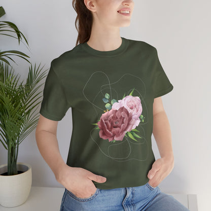 Vintage Floral Bouquet — Elegant Botanical Art Tee