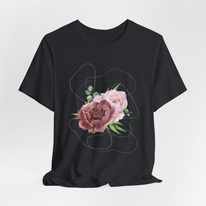 Vintage Floral Bouquet — Elegant Botanical Art Tee