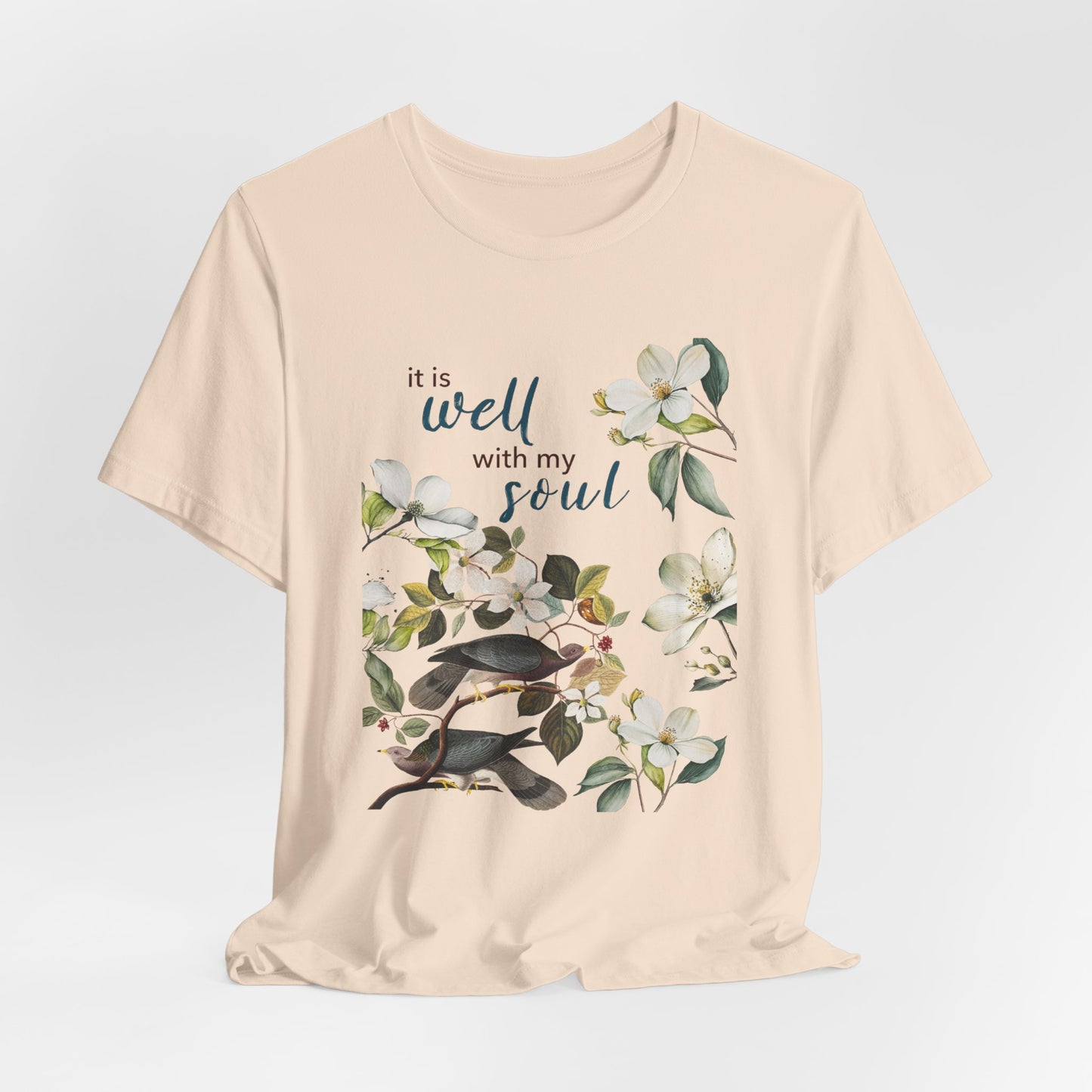 Chinoiserie Floral Bird Shirt - Faithful Motivation