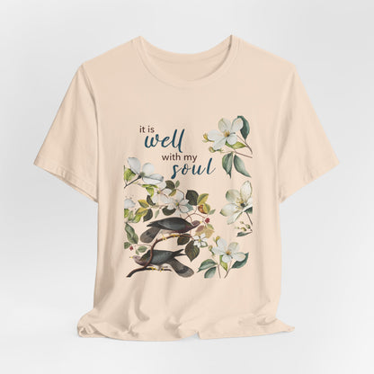 Chinoiserie Floral Bird Shirt - Faithful Motivation