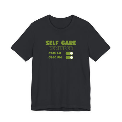 Self Care Reminder Tee – Minimalist Toggle Graphic Shirt