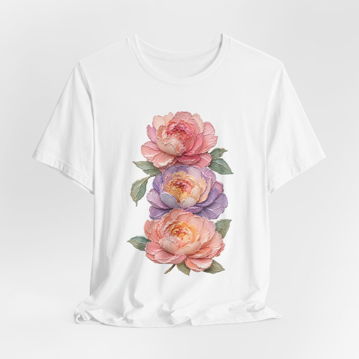 Impasto Style Peony