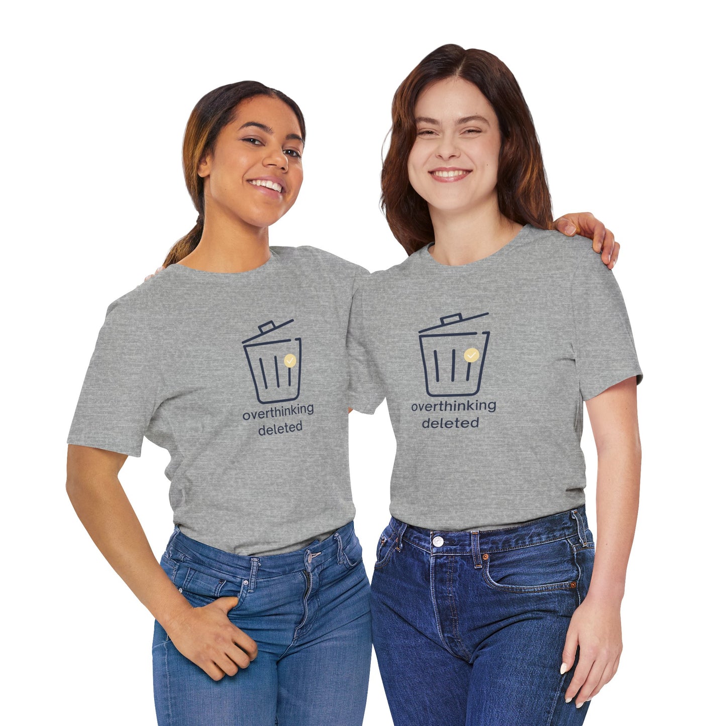 Overthinking Deleted Shirt – Minimalist Mental Health Humor Tee