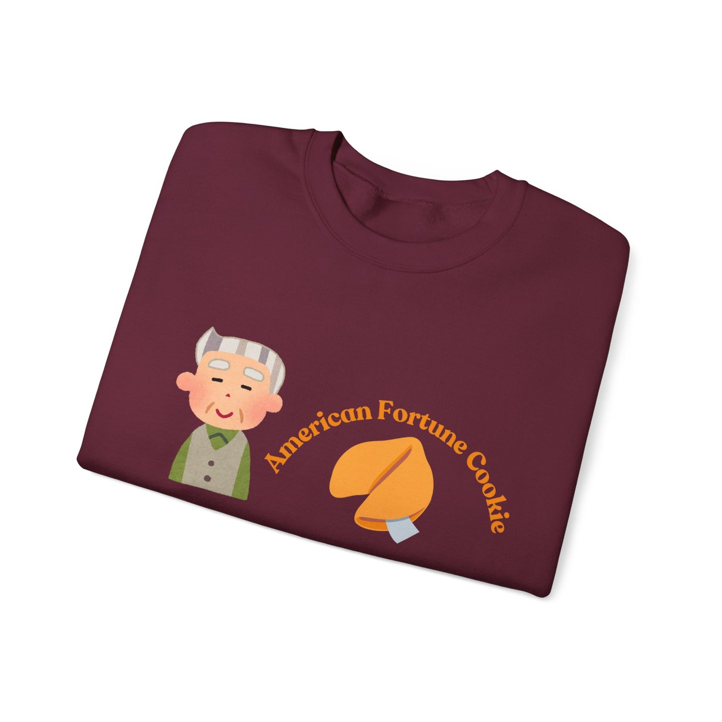 American vs Asian Fortune Cookie Crewneck – Funny Cozy Sweatshirt