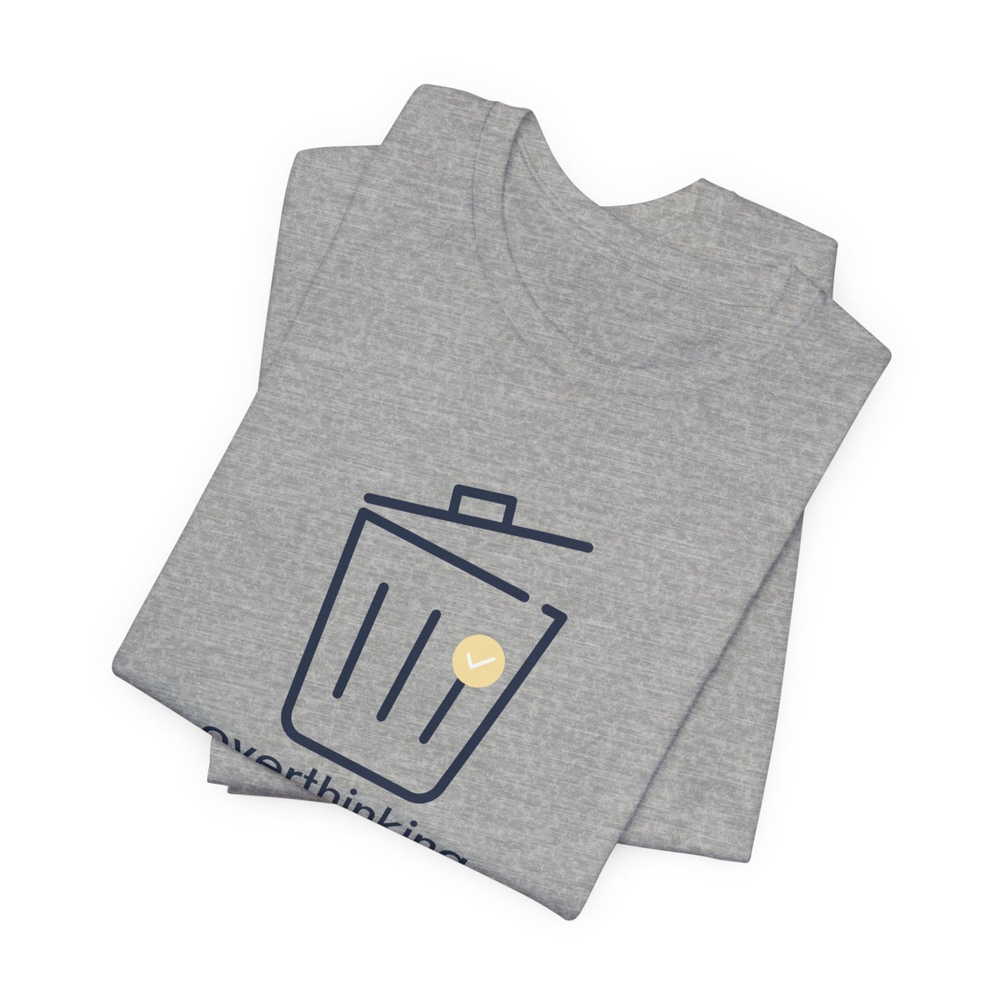 Overthinking Deleted Shirt – Minimalist Mental Health Humor Tee