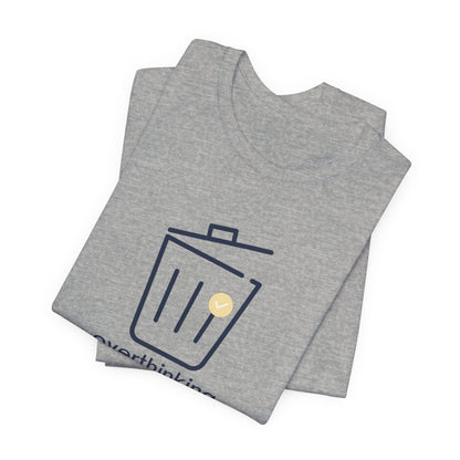 Overthinking Deleted Shirt – Minimalist Mental Health Humor Tee