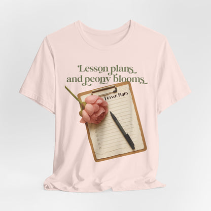 Lesson Plans & Peony Blooms Teacher Tee