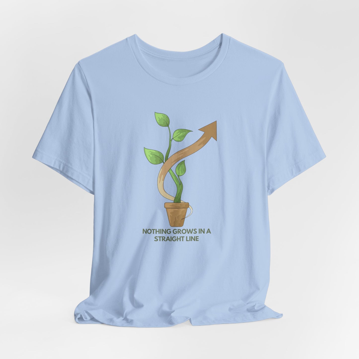 Nothing Grows in a Straight Line – Gardener's Unisex Tee