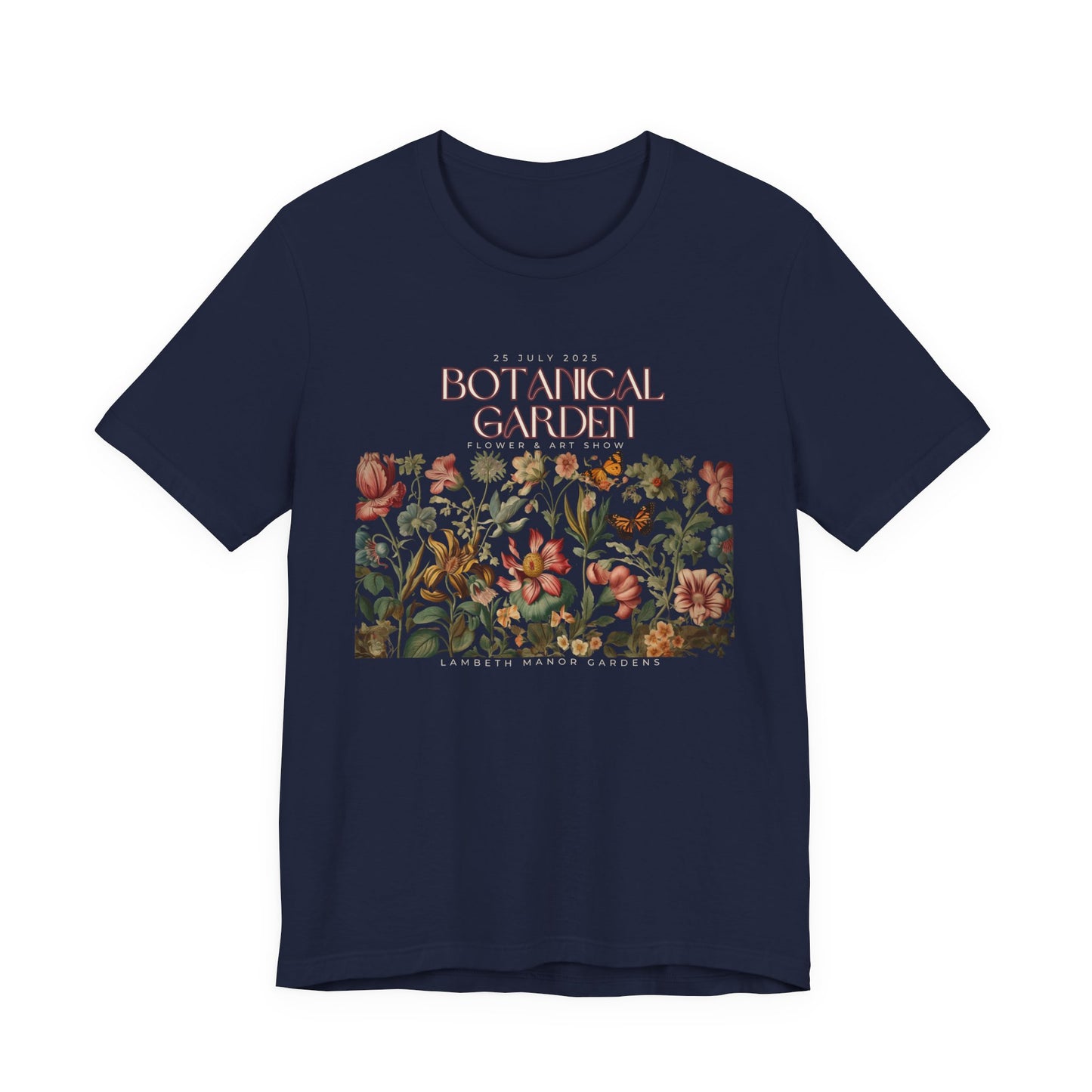 Botanical Garden Floral Tee — Vintage Flower Garden T-Shirt