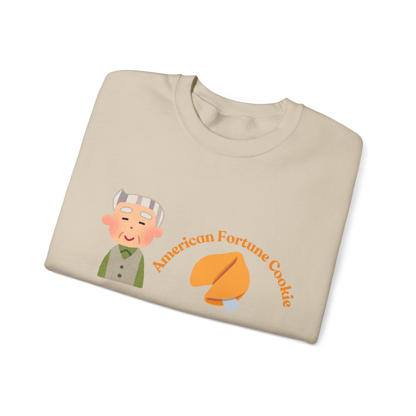 American vs Asian Fortune Cookie Crewneck – Funny Cozy Sweatshirt