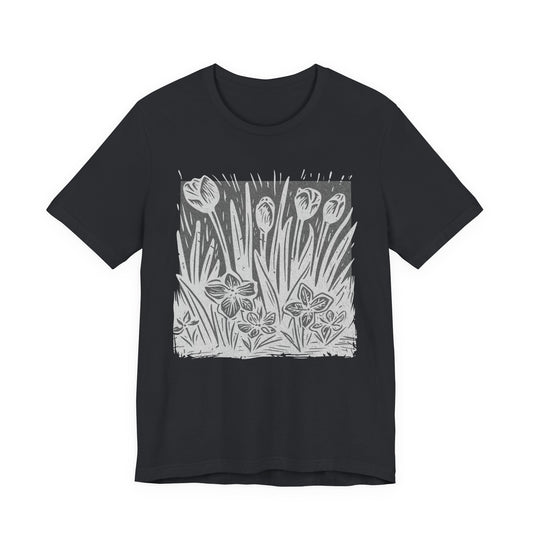 Floral Meadow — Hand-Drawn Garden Tee