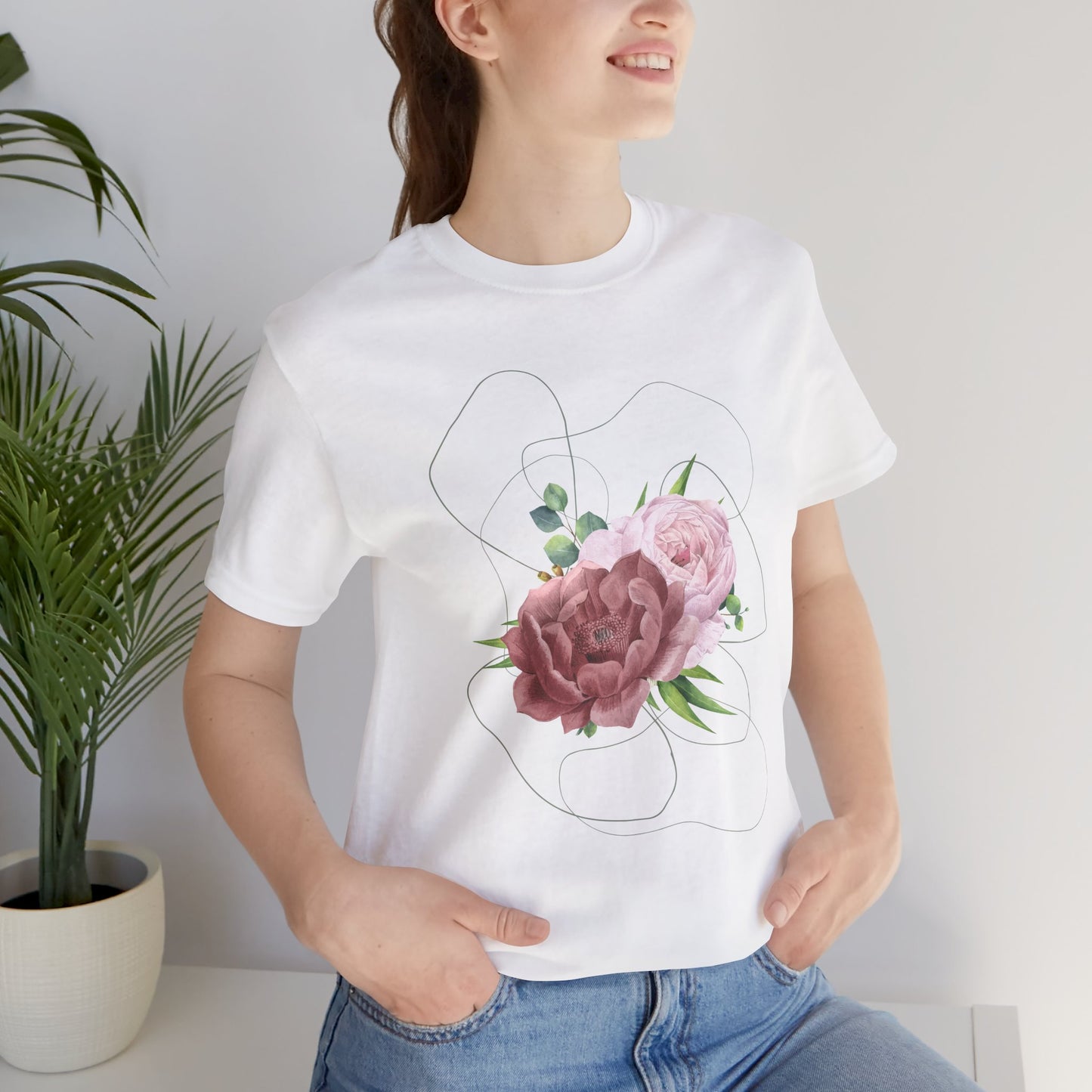 Vintage Floral Bouquet — Elegant Botanical Art Tee