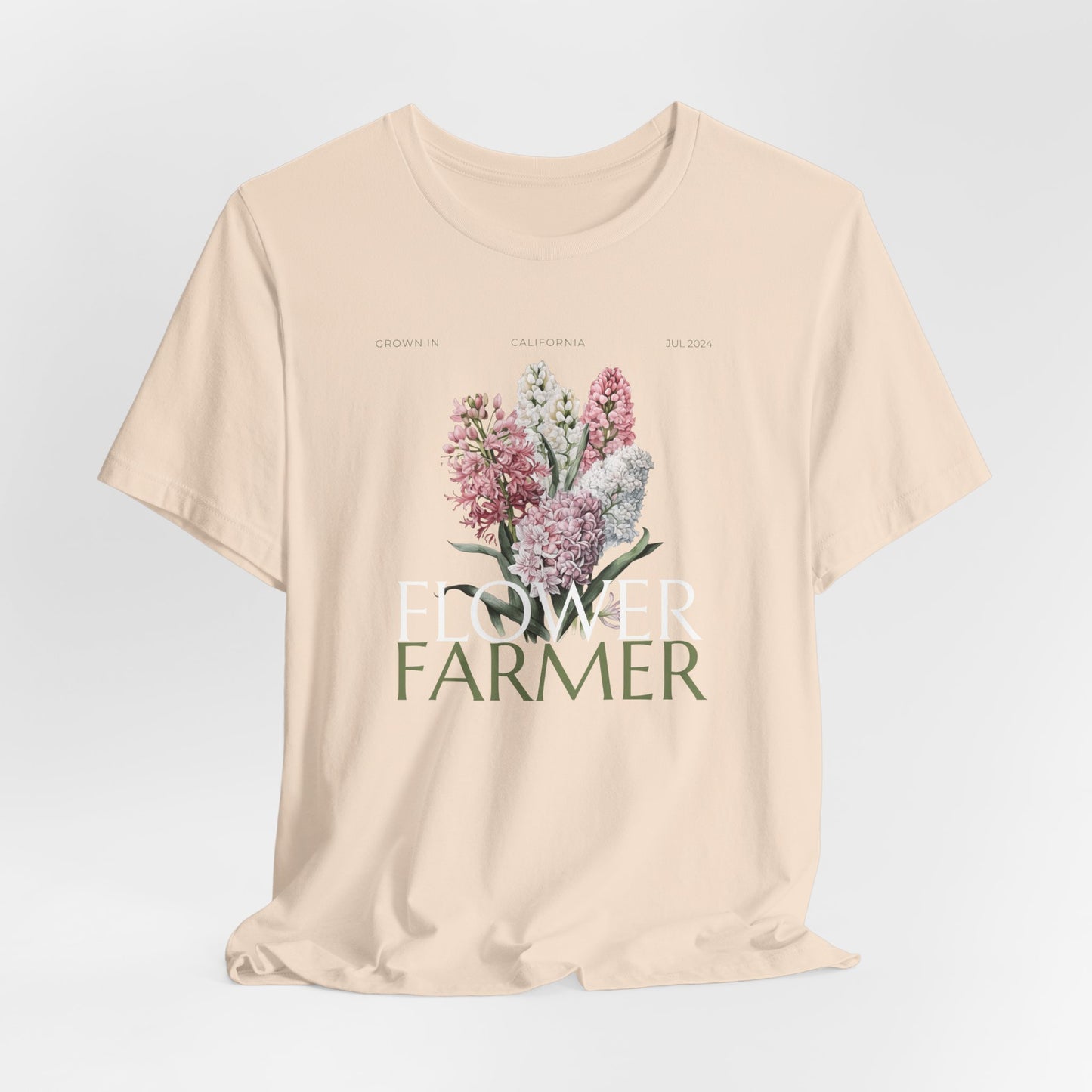 Flower Farmer T‑Shirt — Floral Bouquet Gardening Tee for Women & Men