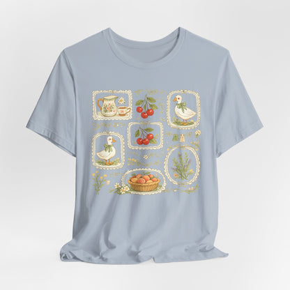 Cottage Garden Goose & Cherry Vintage Tee