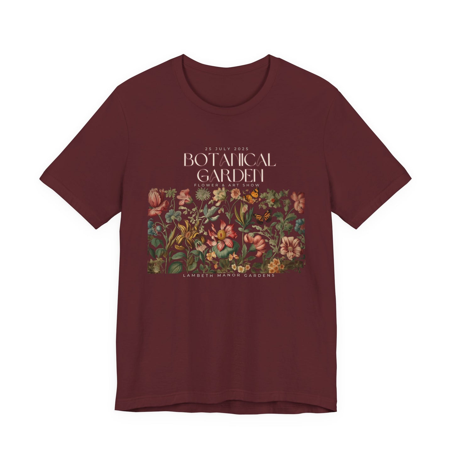 Botanical Garden Floral Tee — Vintage Flower Garden T-Shirt