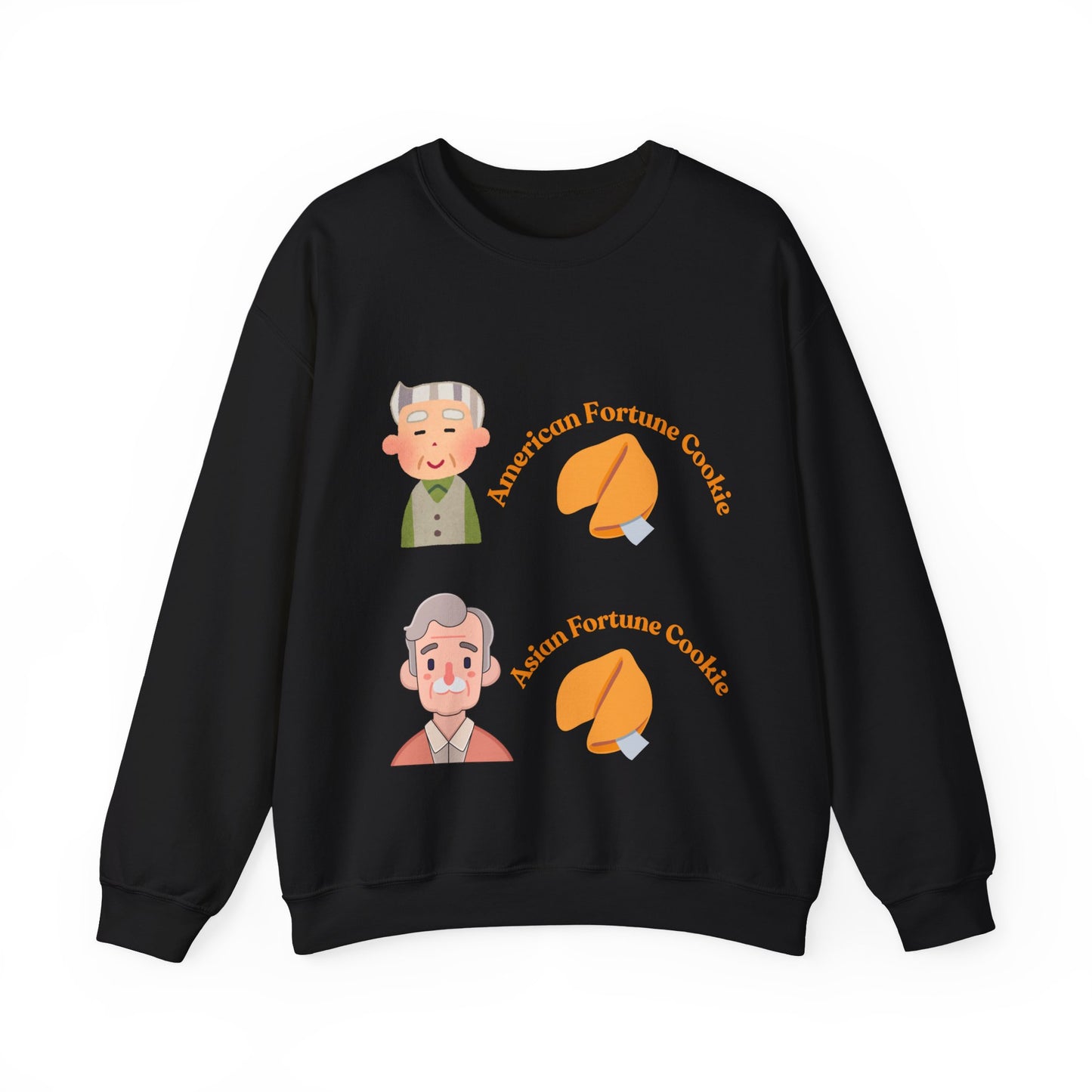 American vs Asian Fortune Cookie Crewneck – Funny Cozy Sweatshirt