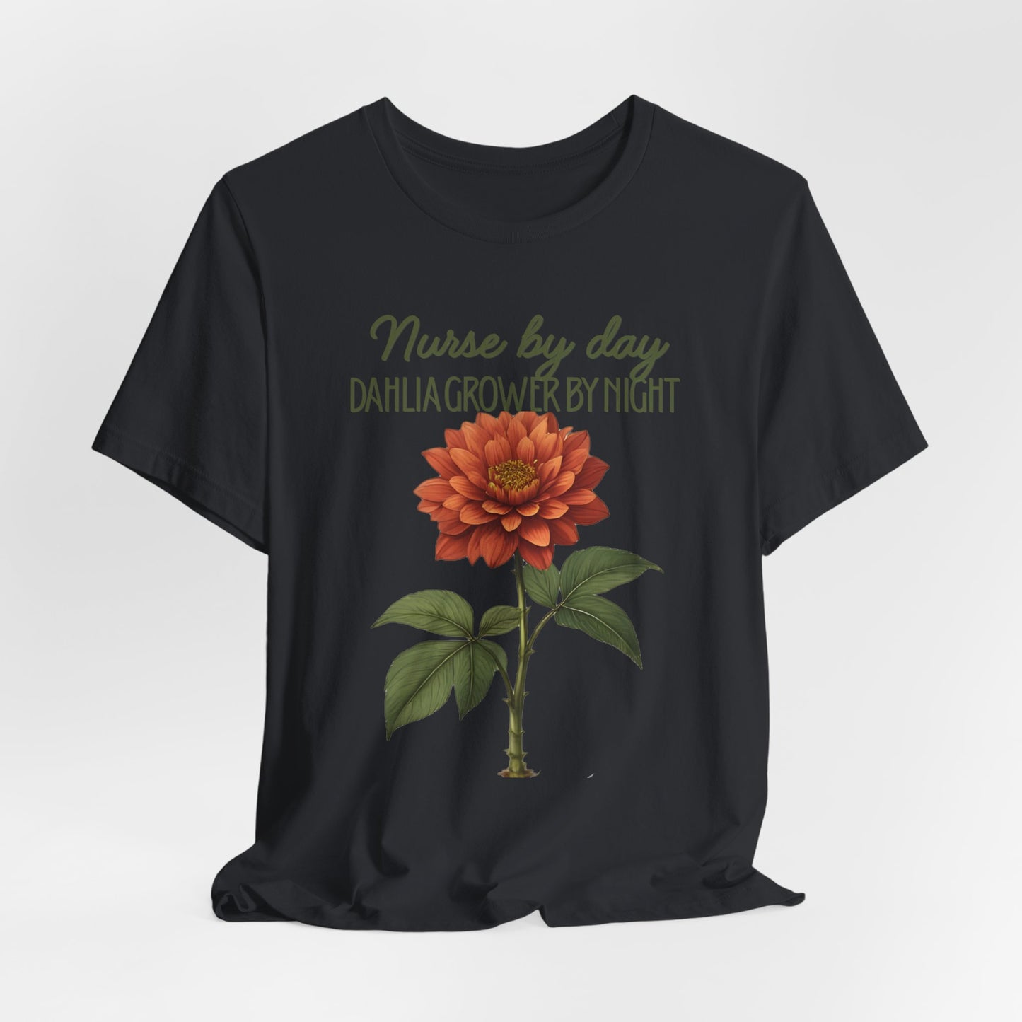 Dahlia Grower Tee — Vintage Botanical Flower Shirt