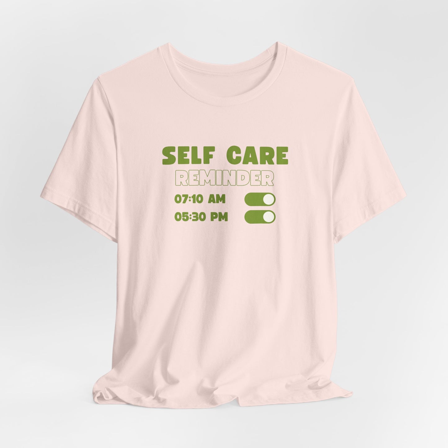 Self Care Reminder Tee – Minimalist Toggle Graphic Shirt