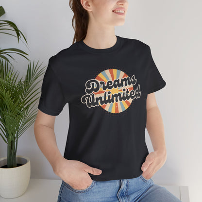 Dreams Unlimited Tee — Retro Sunrise Graphic T‑Shirt