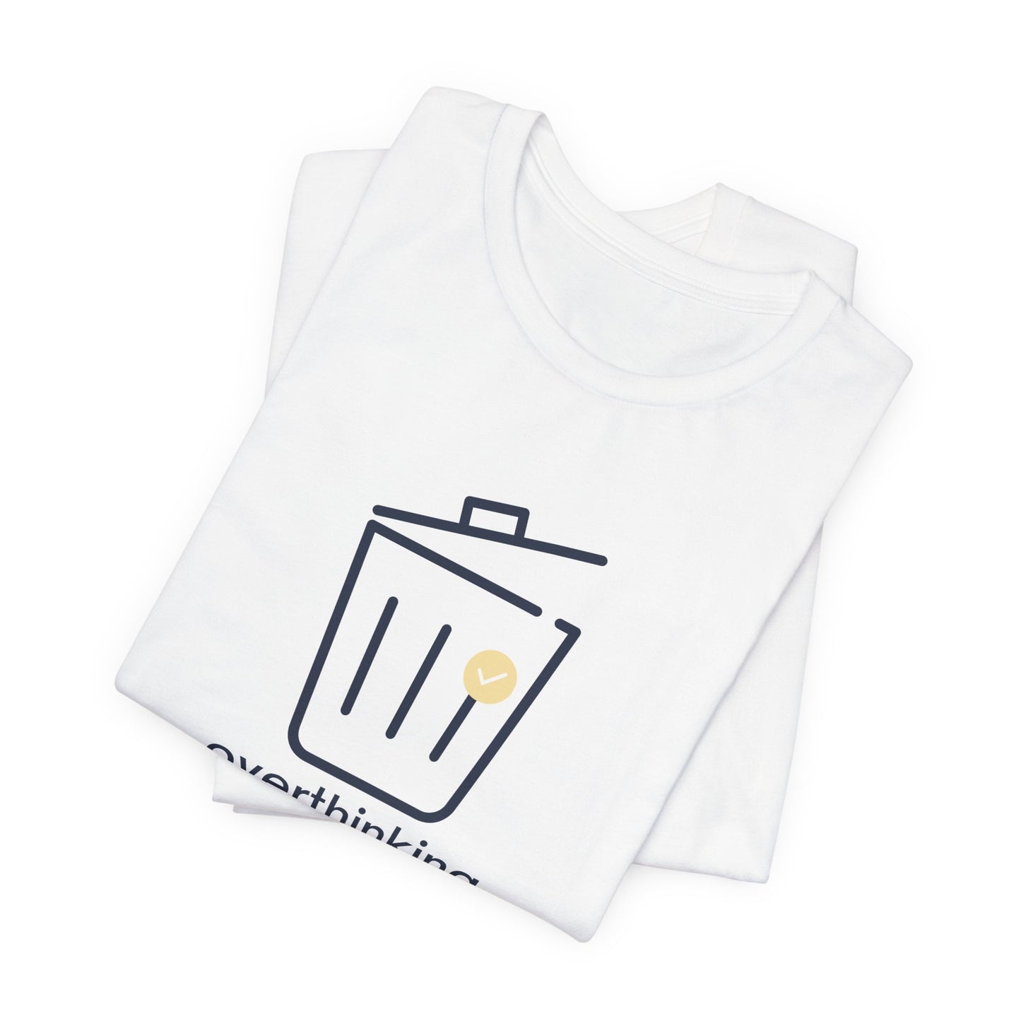 Overthinking Deleted Shirt – Minimalist Mental Health Humor Tee