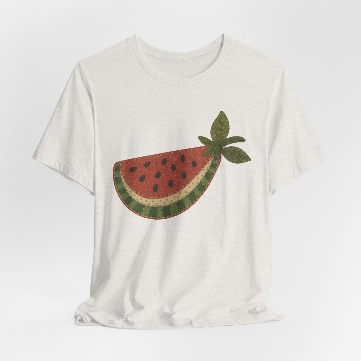 Watermelon Slice Faux Patchwork Tee