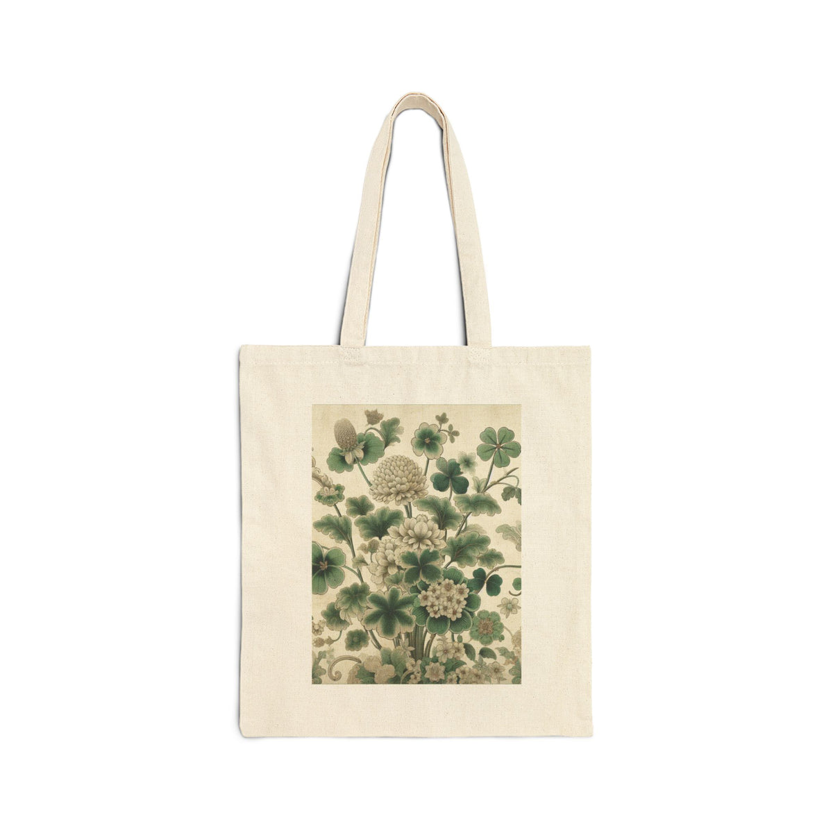 Chinoiserie Clover Botanical Tote Bag