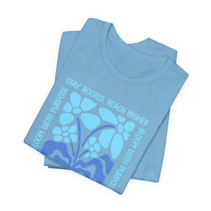 Keep Growing Plant Tee — Inspirational Botanical Graphic T‑Shirt