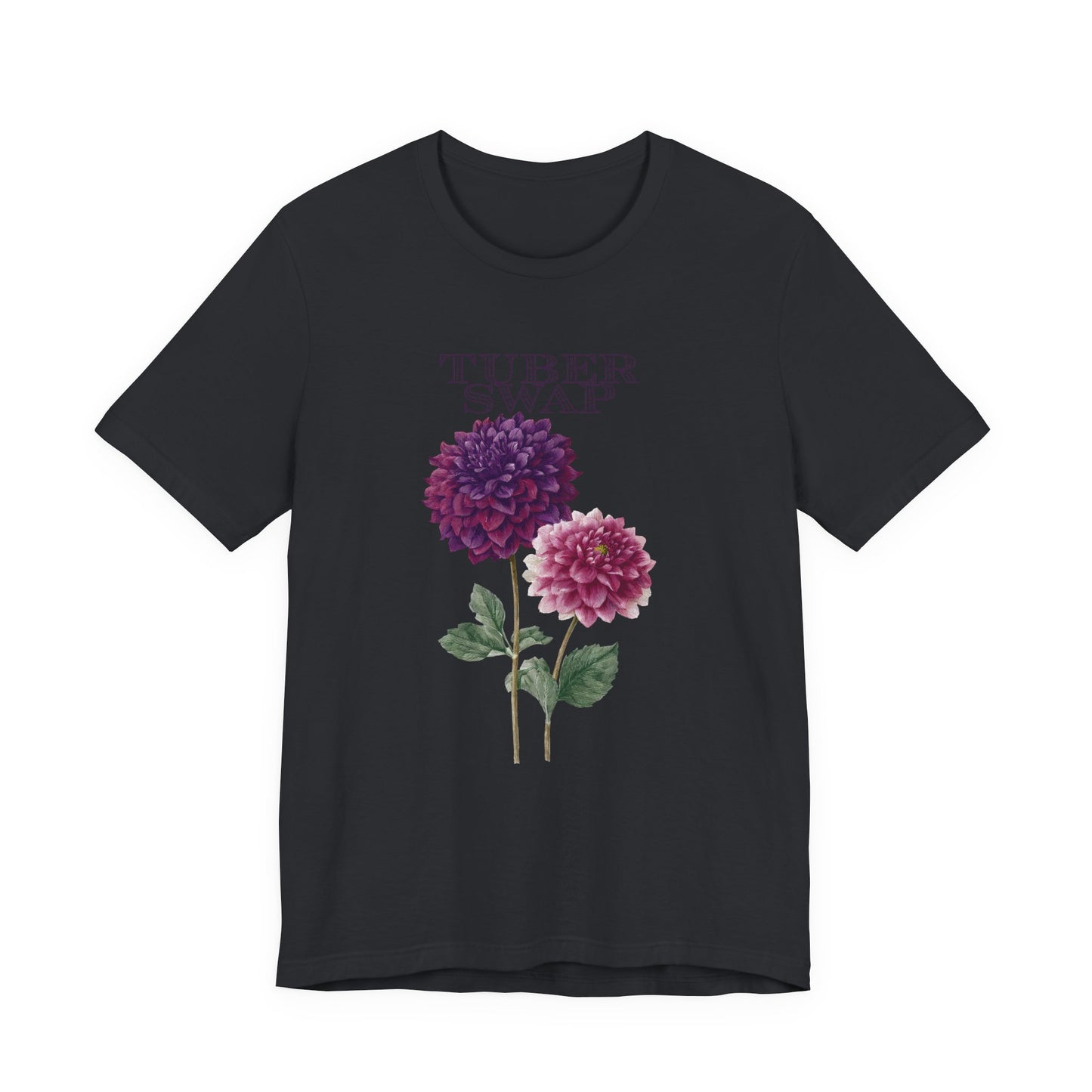 Floral Dahlia Tuber Swap — Vintage Botanical Graphic T-Shirt